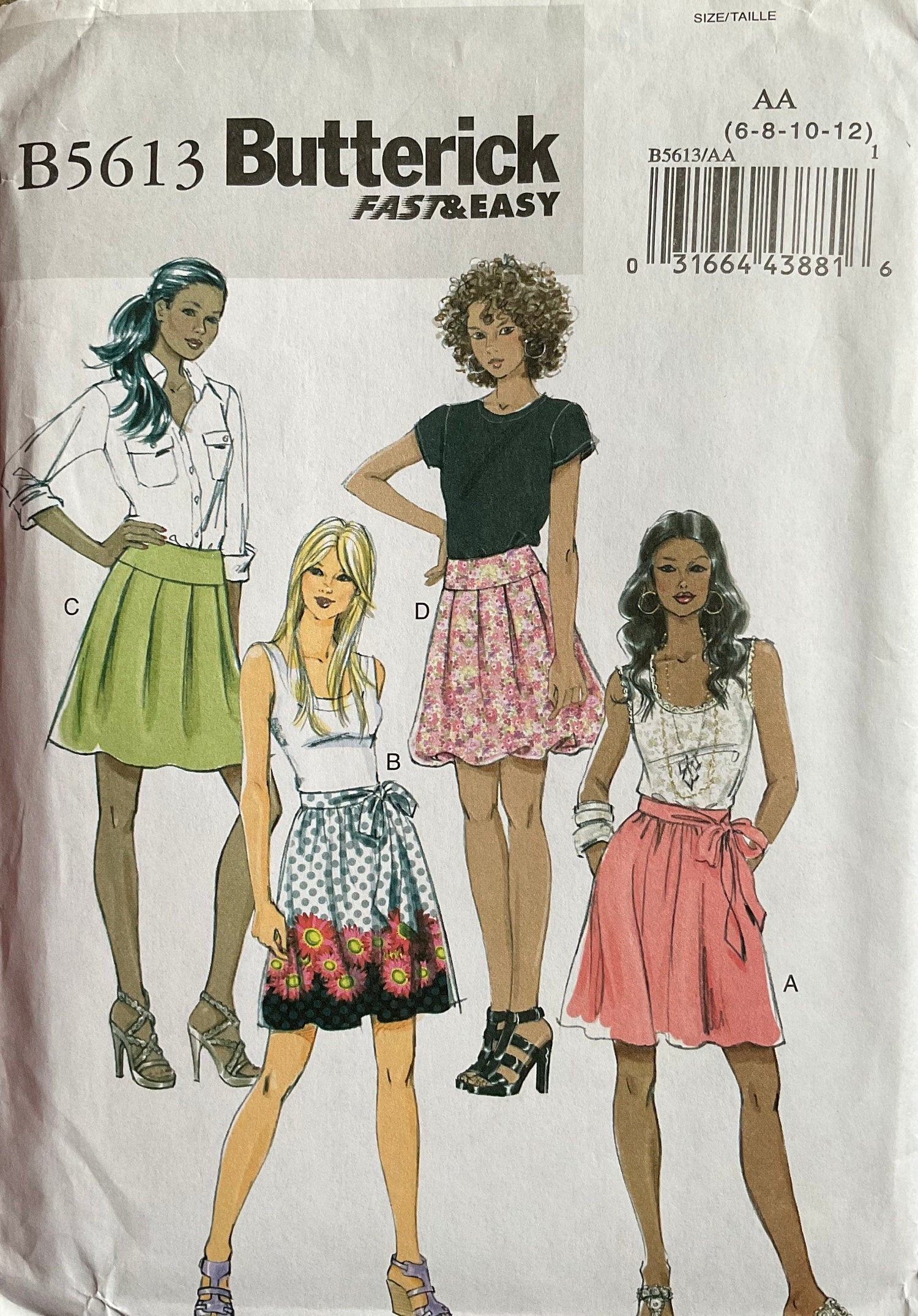 Butterick 5613 Sewing Pattern (Vintage) CUT