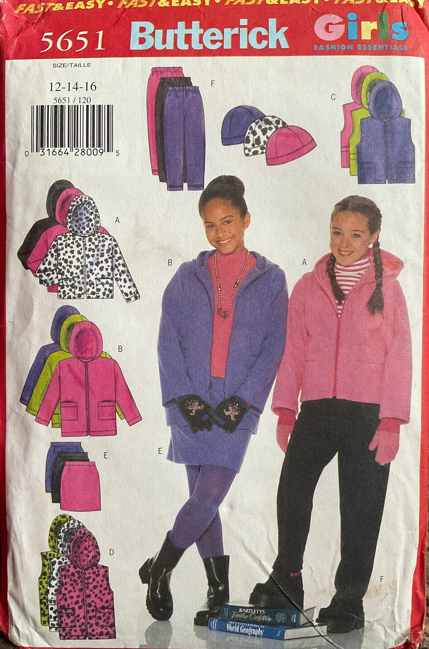Butterick 5651 Sewing Pattern (Vintage) UNCUT