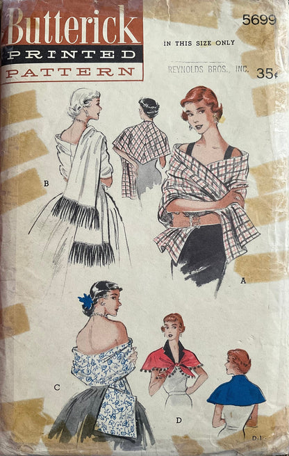 Butterick 5699 Sewing Pattern (Vintage) CUT