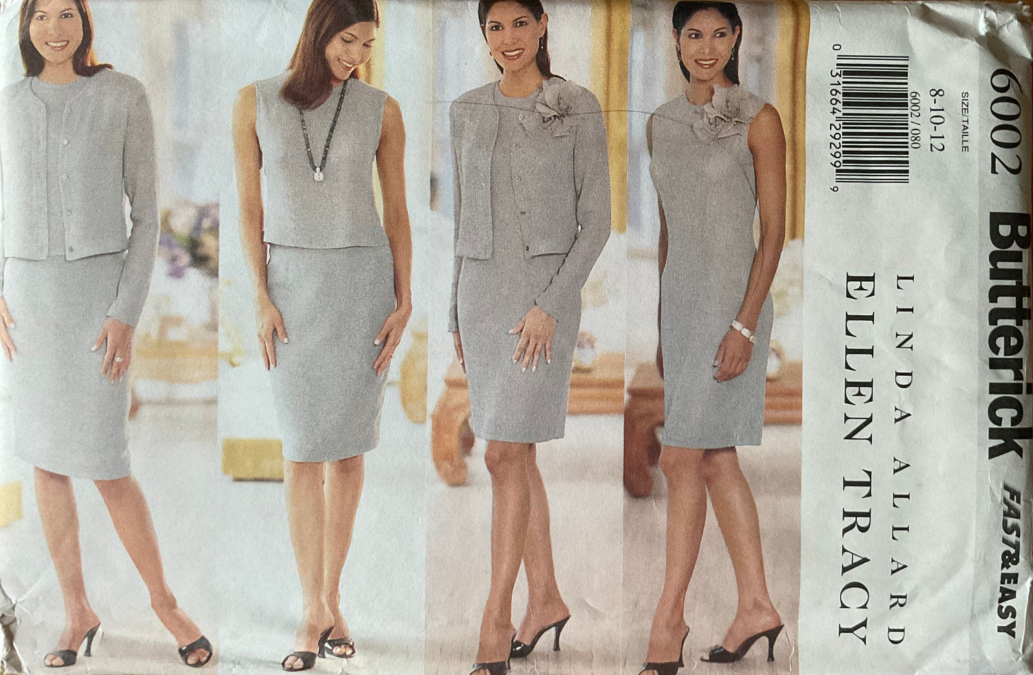 Butterick 6002 Sewing Pattern (Vintage) UNCUT