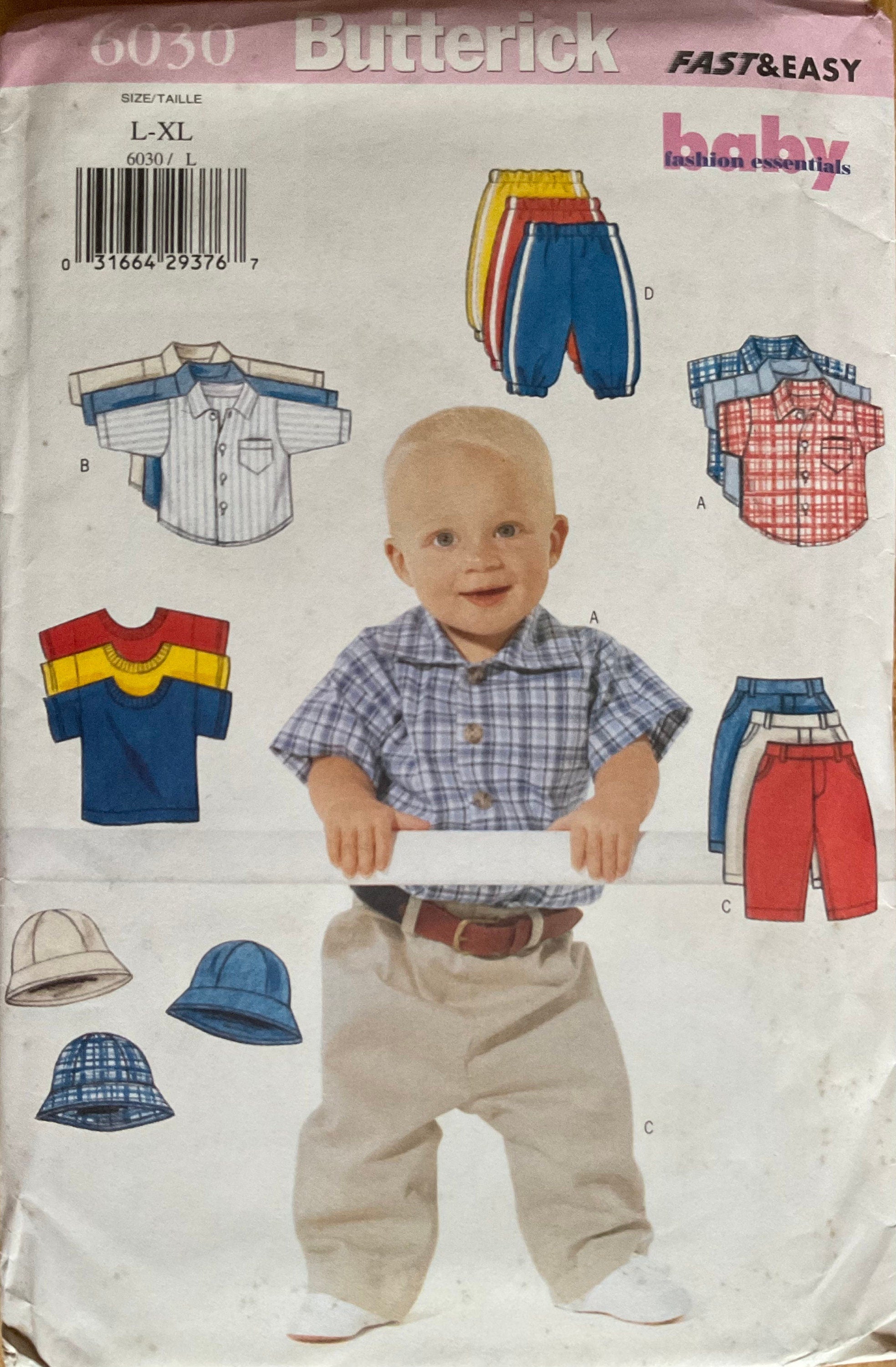Butterick 6030 Sewing Pattern (Vintage) UNCUT