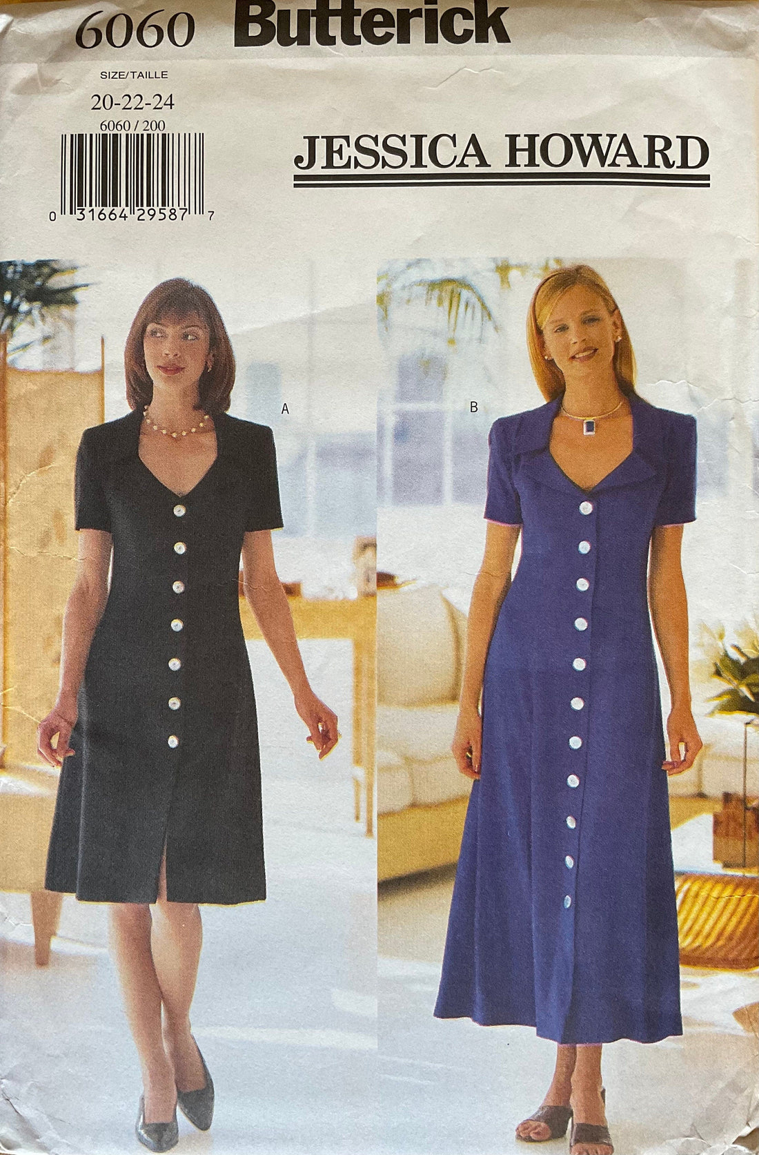 Butterick 6060 Sewing Pattern (Vintage) UNCUT