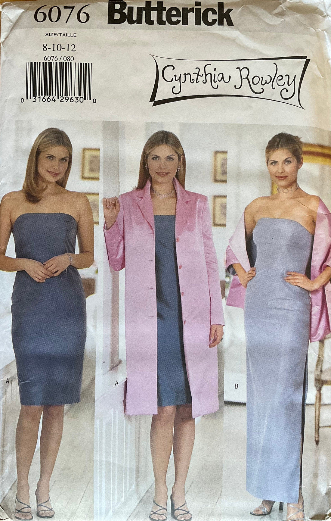 Butterick 6076 Sewing Pattern (Vintage) UNCUT