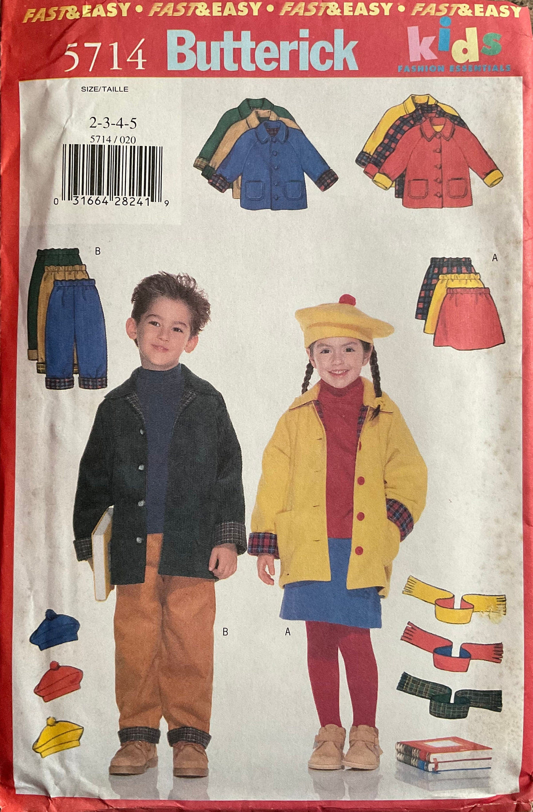 Butterick 5714 Sewing Pattern (Vintage) UNCUT