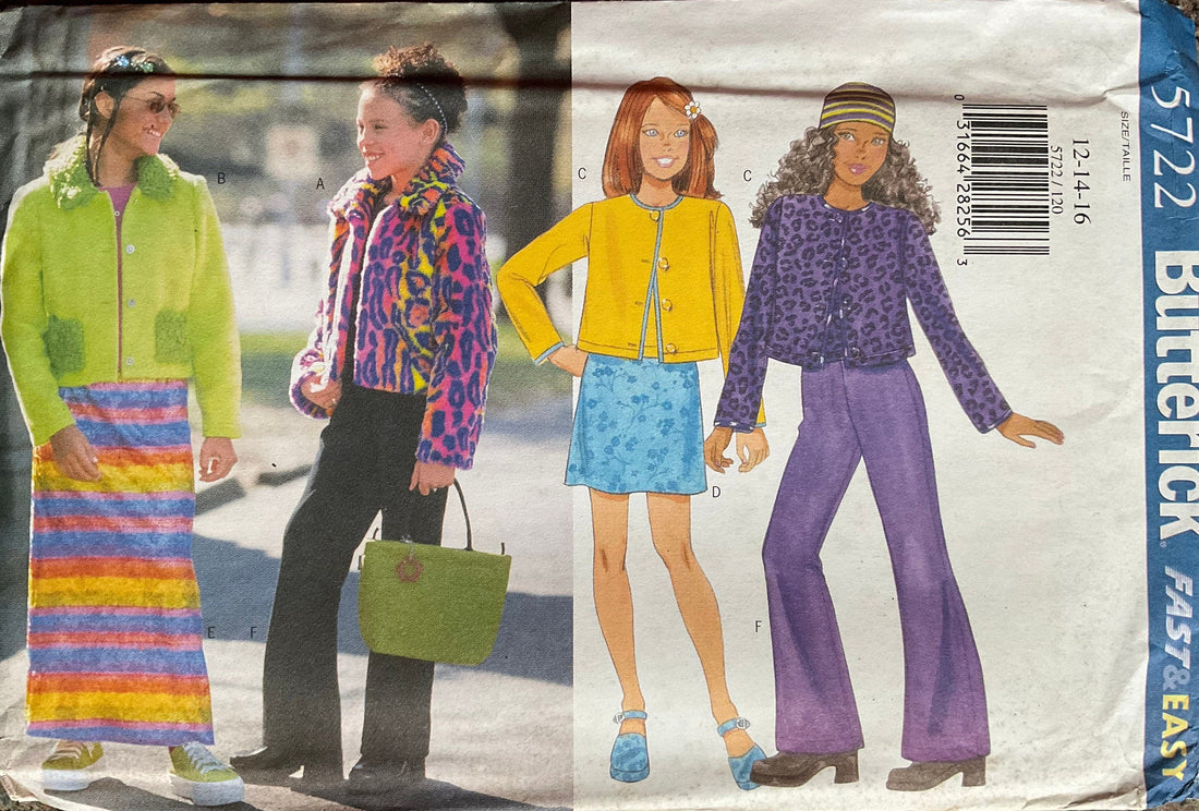 Butterick 5722 Sewing Pattern (Vintage) UNCUT