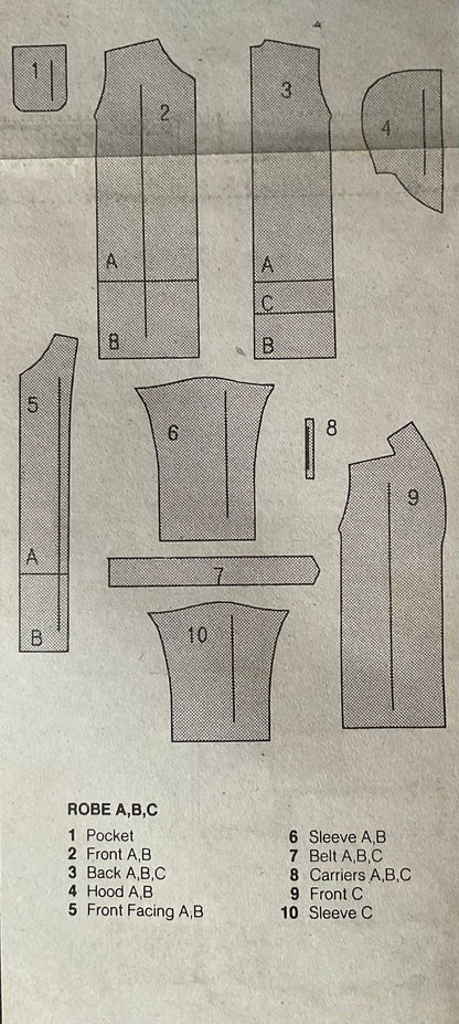 Butterick 5734 Sewing Pattern (Vintage) CUT