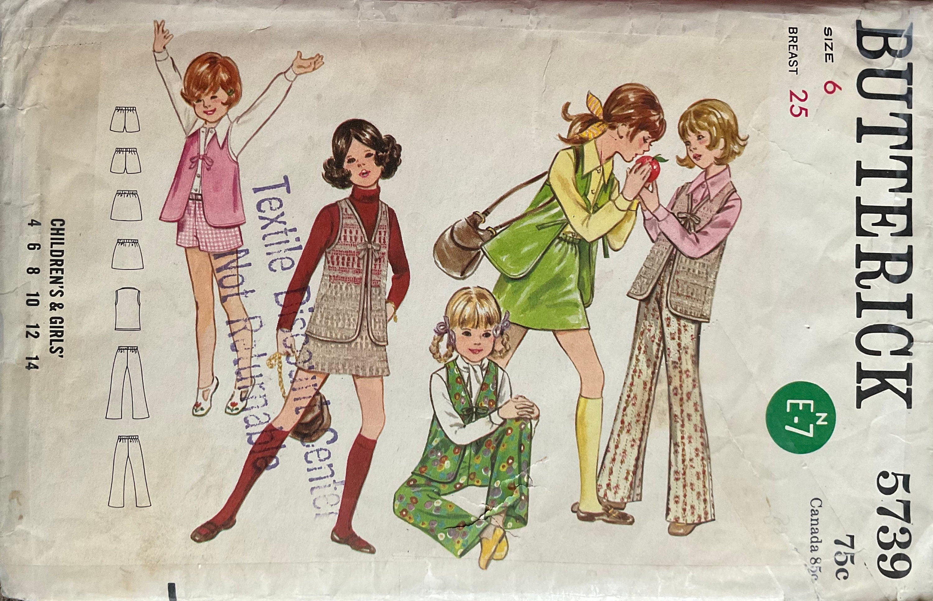 Butterick 5739 Sewing Pattern (Vintage) CUT