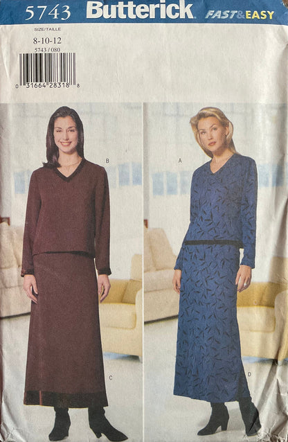 Butterick 5743 Sewing Pattern (Vintage) UNCUT
