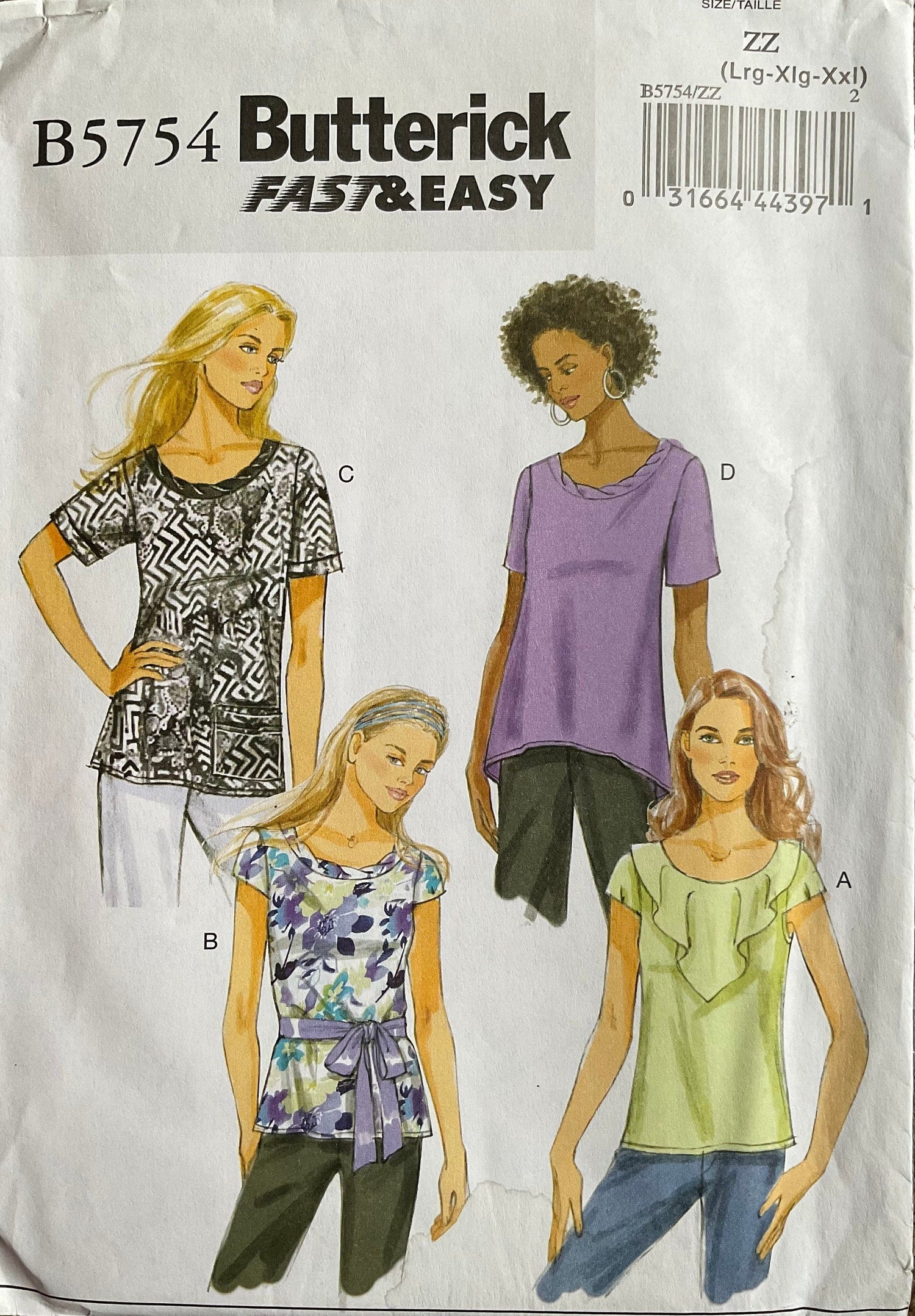 Butterick 5754 Sewing Pattern (Vintage) UNCUT