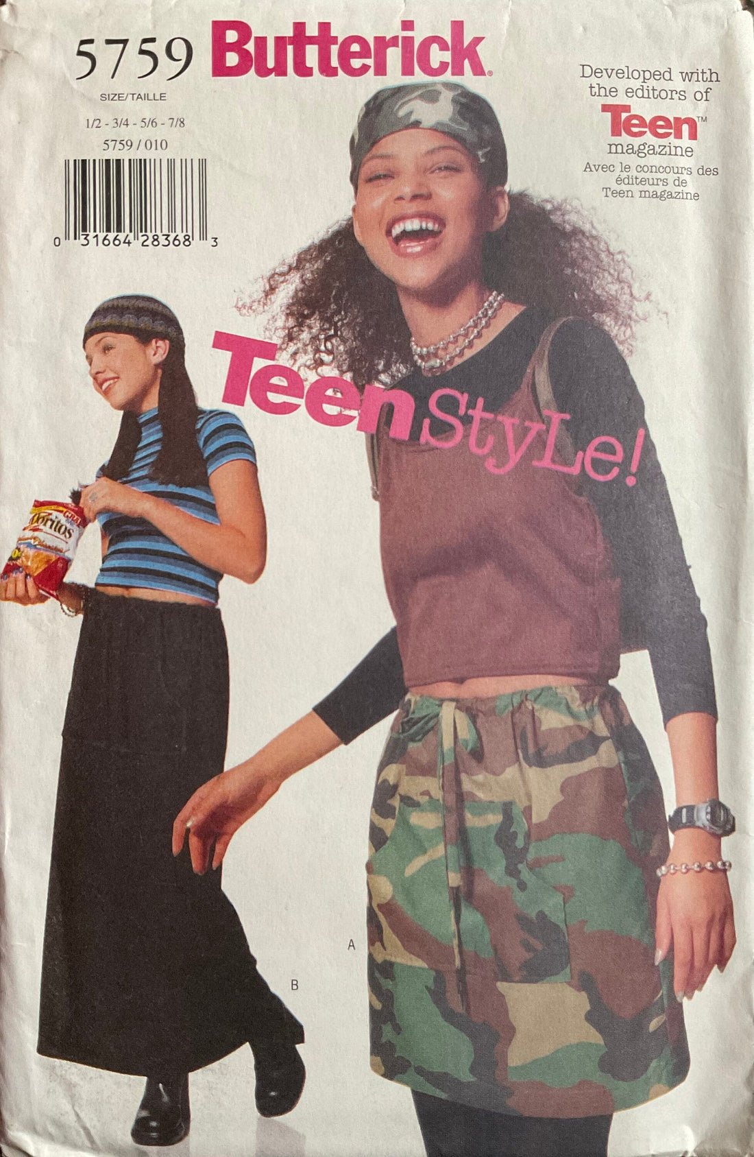 Butterick 5759 Sewing Pattern (Vintage) UNCUT