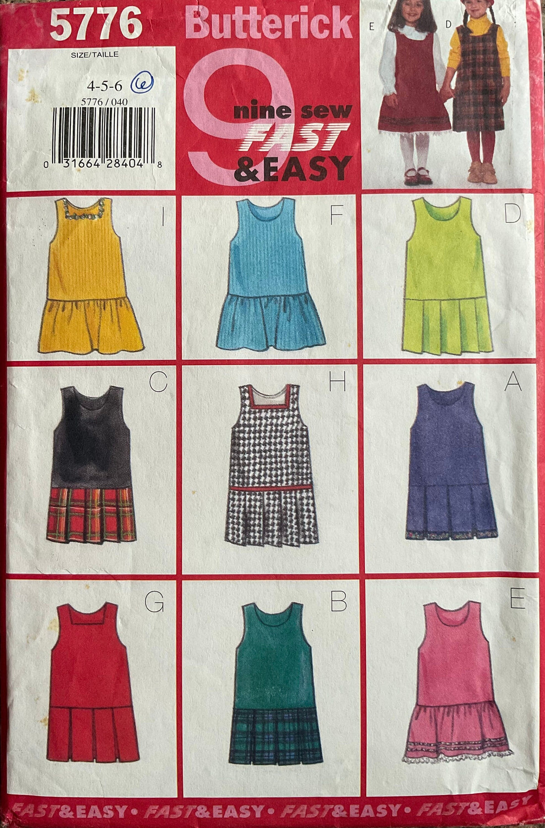 Butterick 5776 Sewing Pattern (Vintage) CUT