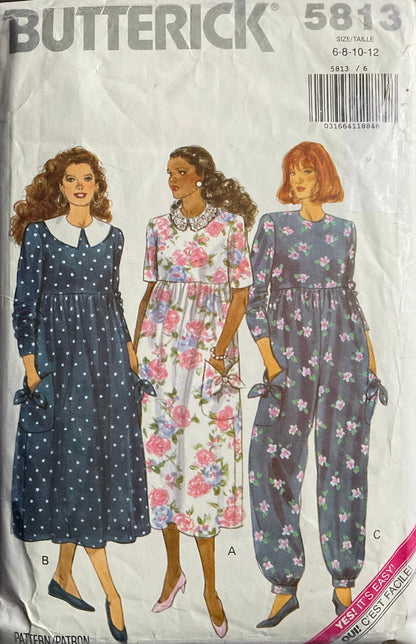 Butterick 5813 Sewing Pattern (Vintage) CUT