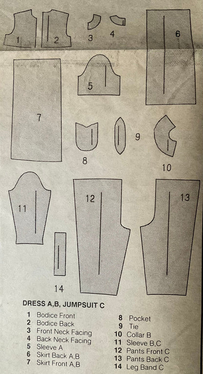 Butterick 5813 Sewing Pattern (Vintage) CUT