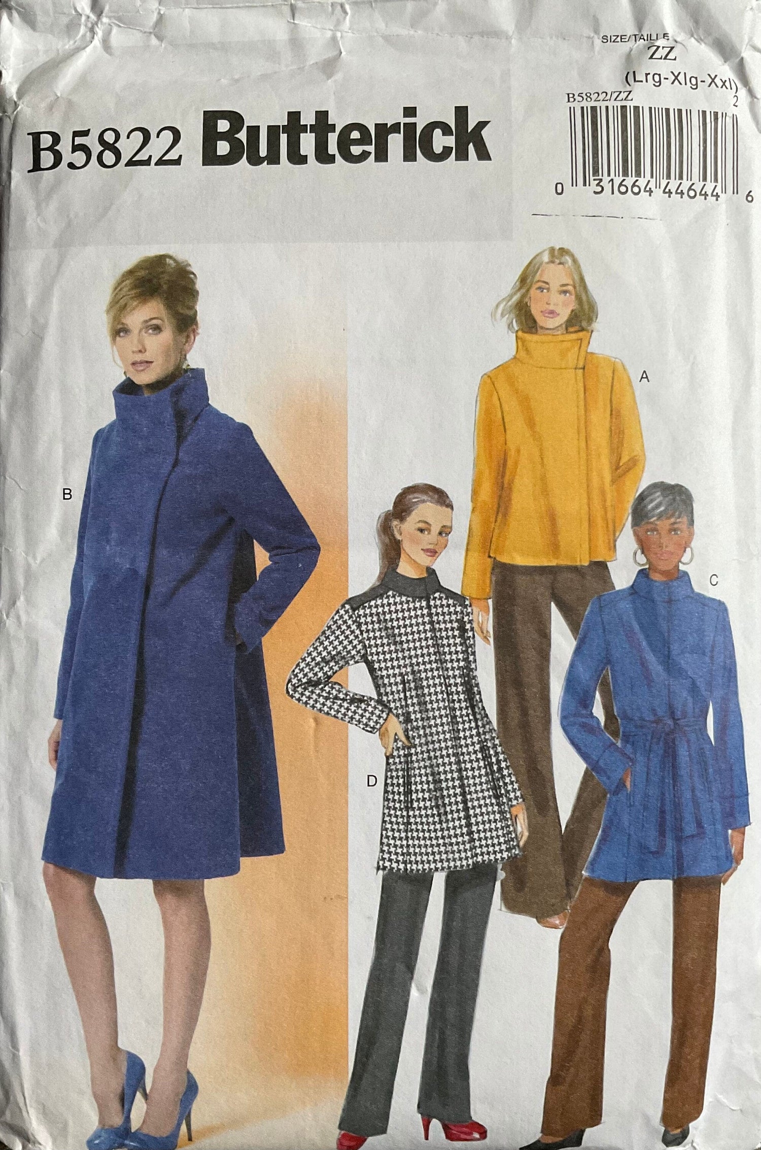 Butterick 5822 Sewing Pattern (Vintage) UNCUT