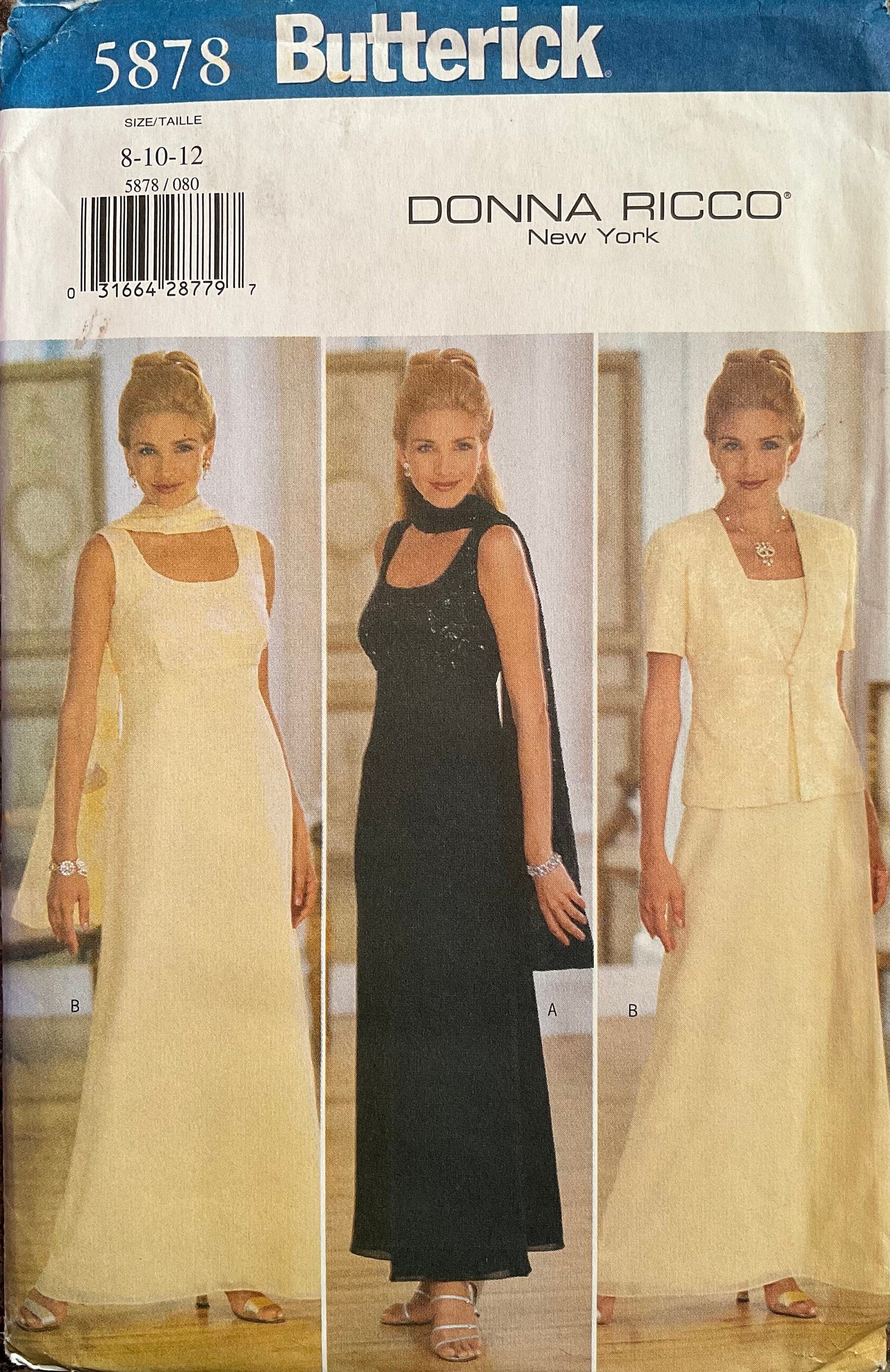 Butterick 5878 Sewing Pattern (Vintage) UNCUT