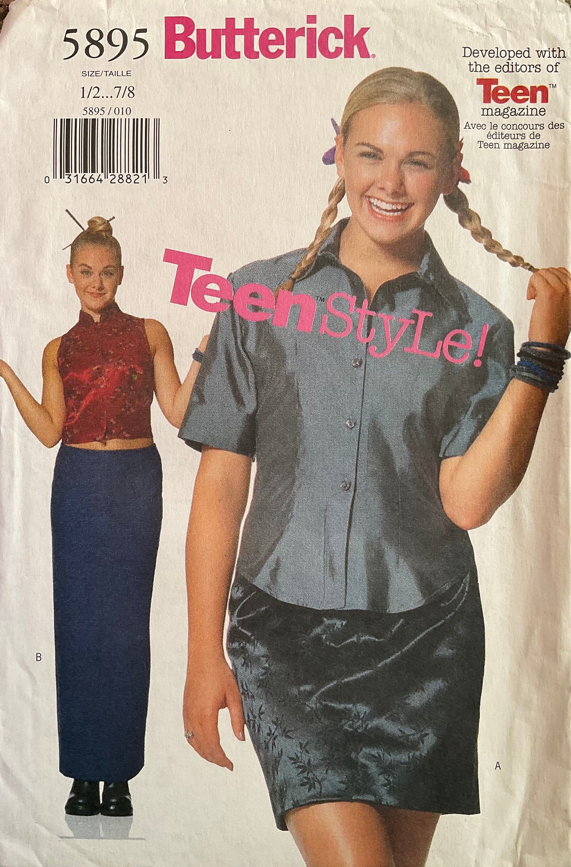Butterick 5895 Sewing Pattern (Vintage) UNCUT