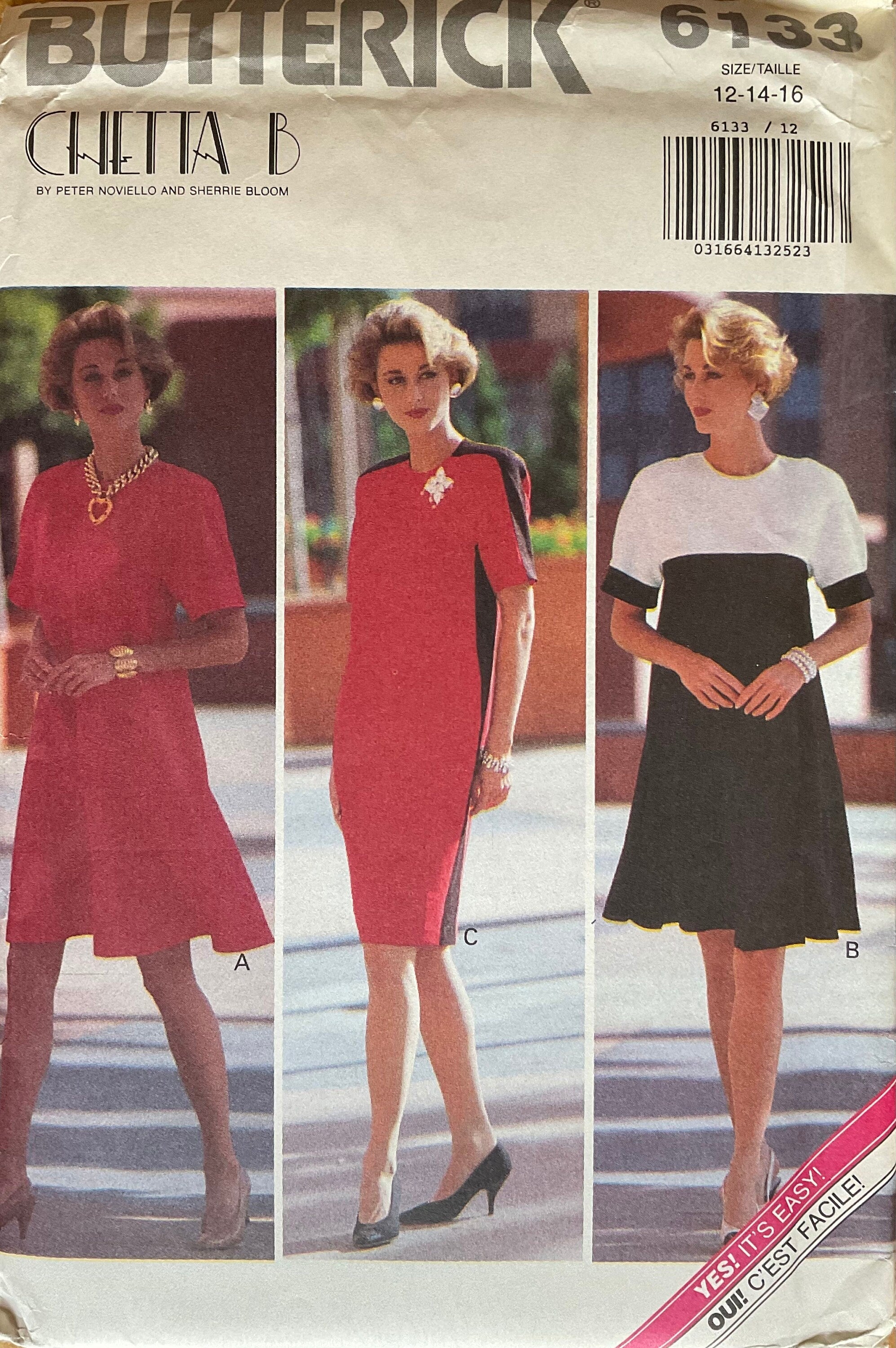 Butterick 6133 Sewing Pattern (Vintage) UNCUT