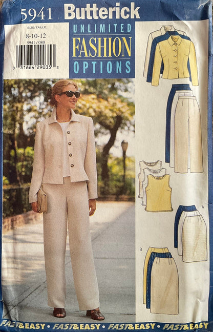 Butterick 5941 Sewing Pattern (Vintage) UNCUT