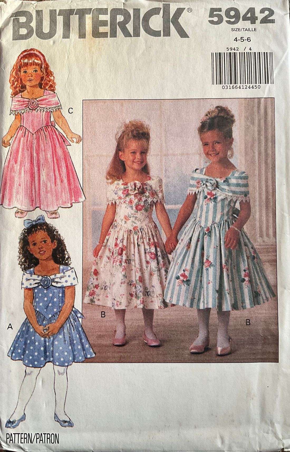 Butterick 5942 Sewing Pattern (Vintage) CUT