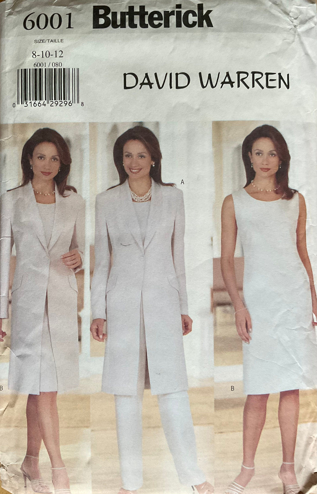 Butterick 6001 Sewing Pattern (Vintage) UNCUT