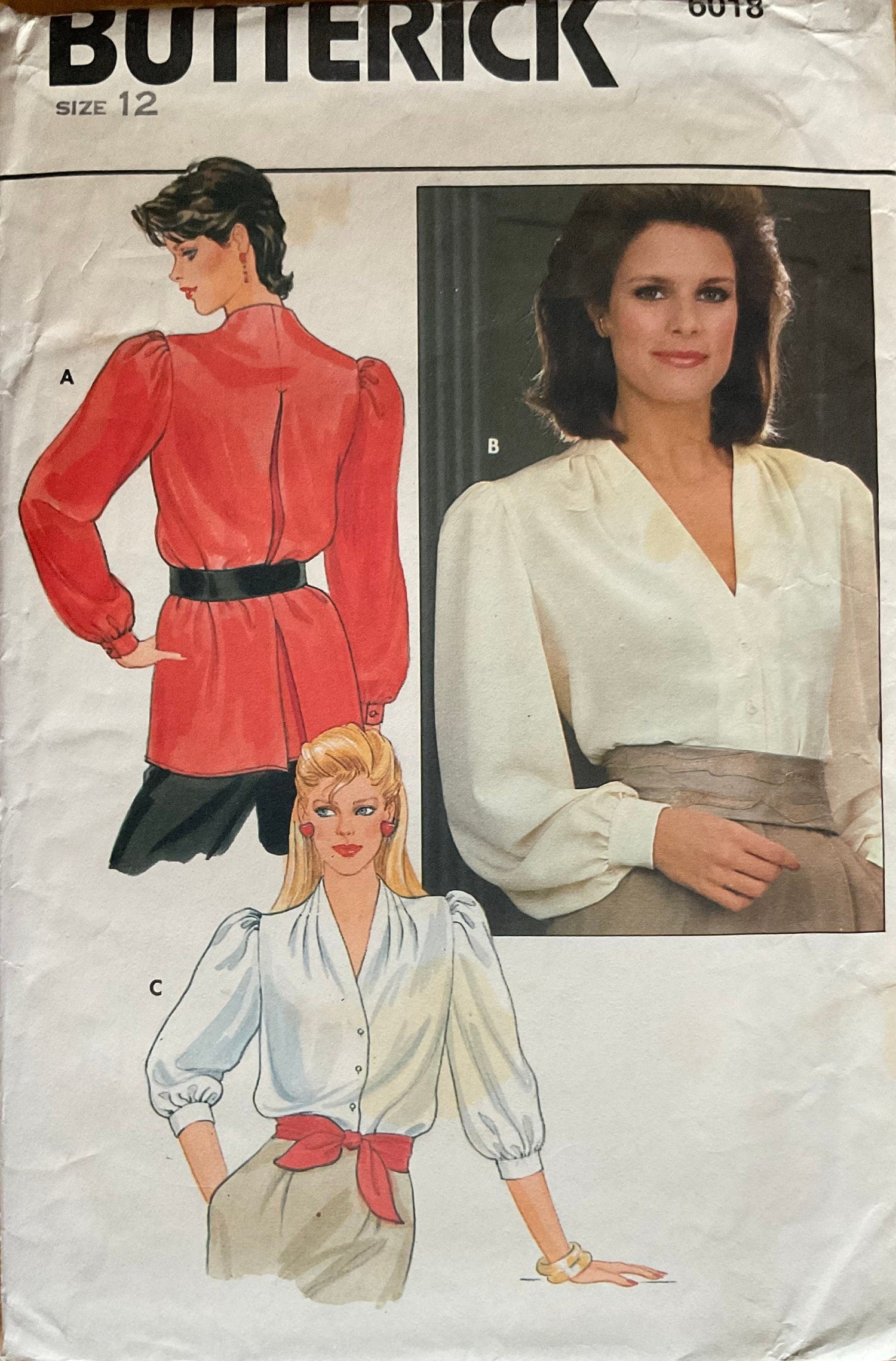 Butterick 6018 Sewing Pattern (Vintage) UNCUT