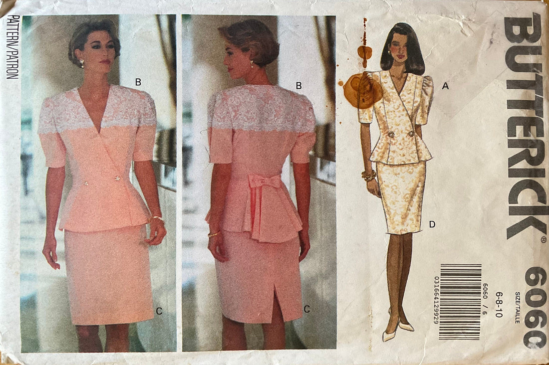 Butterick 6060 Sewing Pattern (Vintage) UNCUT