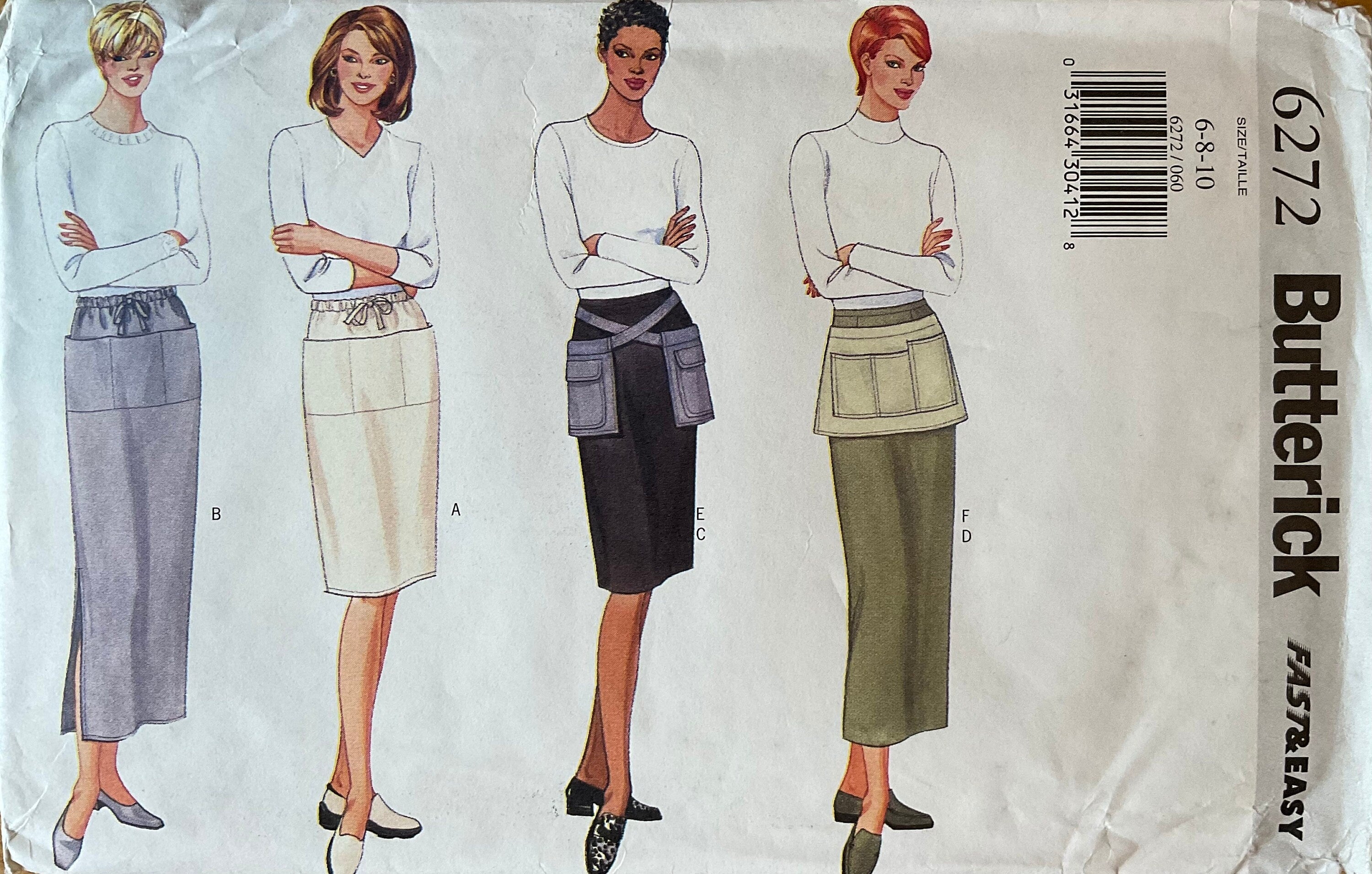 Butterick 6272 Sewing Pattern (Vintage) UNCUT