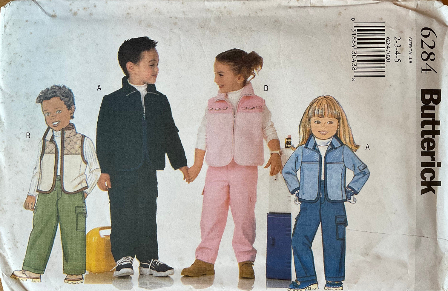 Butterick 6284 Sewing Pattern (Vintage) UNCUT