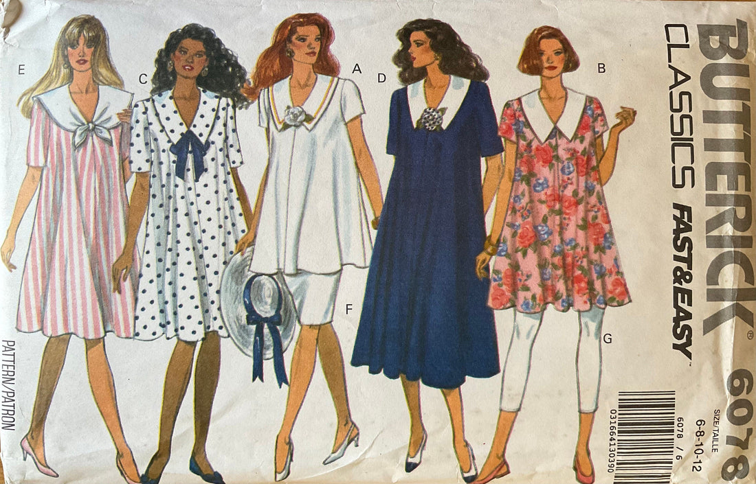 Butterick 6078 Sewing Pattern (Vintage) UNCUT