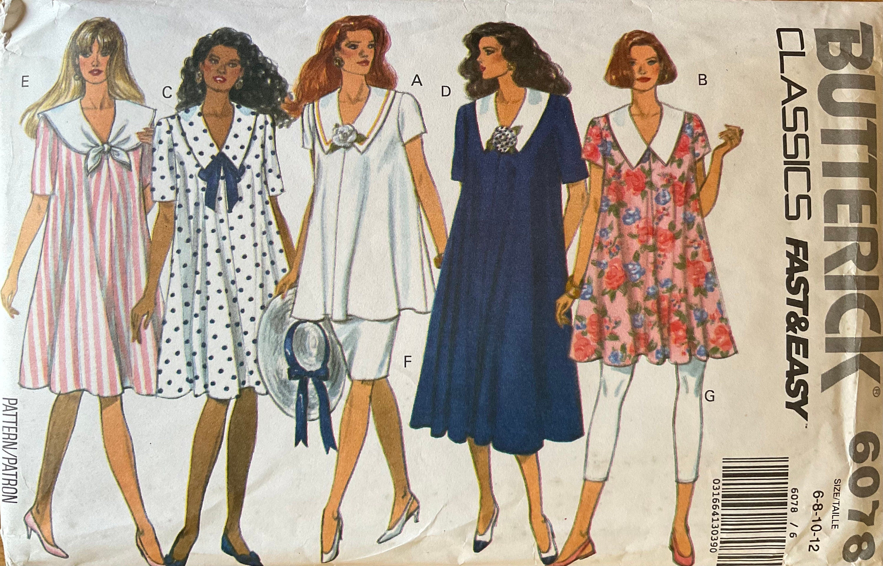 Butterick 6078 Sewing Pattern (Vintage) UNCUT