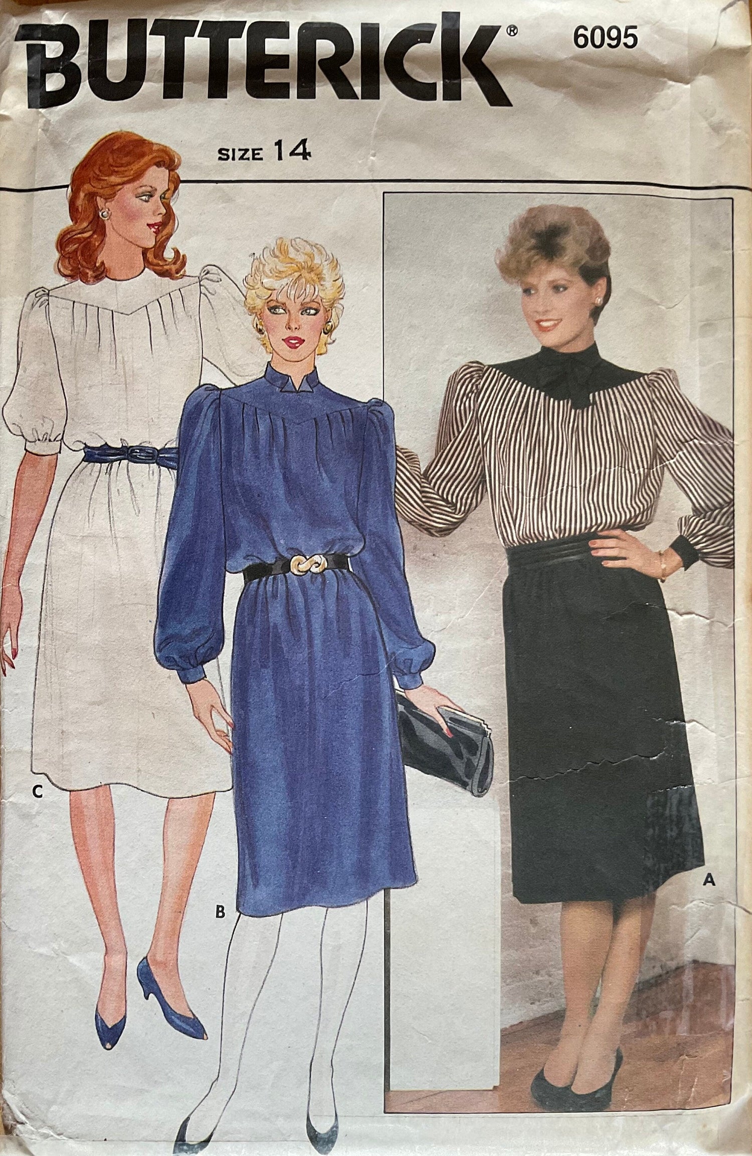 Butterick 6095 Sewing Pattern (Vintage) CUT
