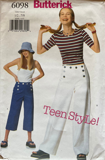 Butterick 6098 Sewing Pattern (Vintage) UNCUT
