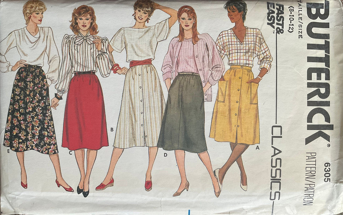 Butterick 6305 Sewing Pattern (Vintage) CUT