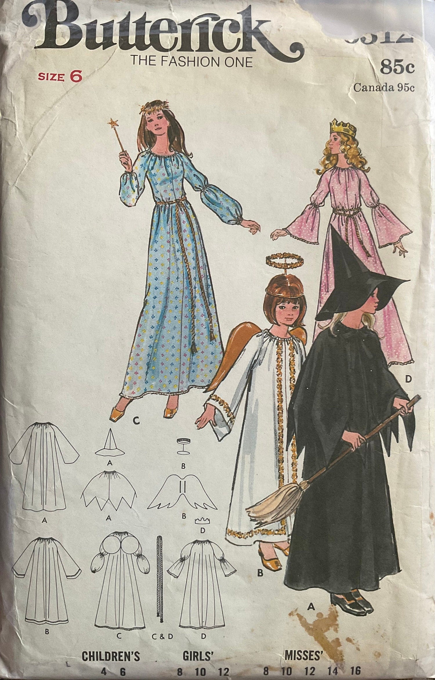 Butterick 6312 Sewing Pattern (Vintage) UNCUT