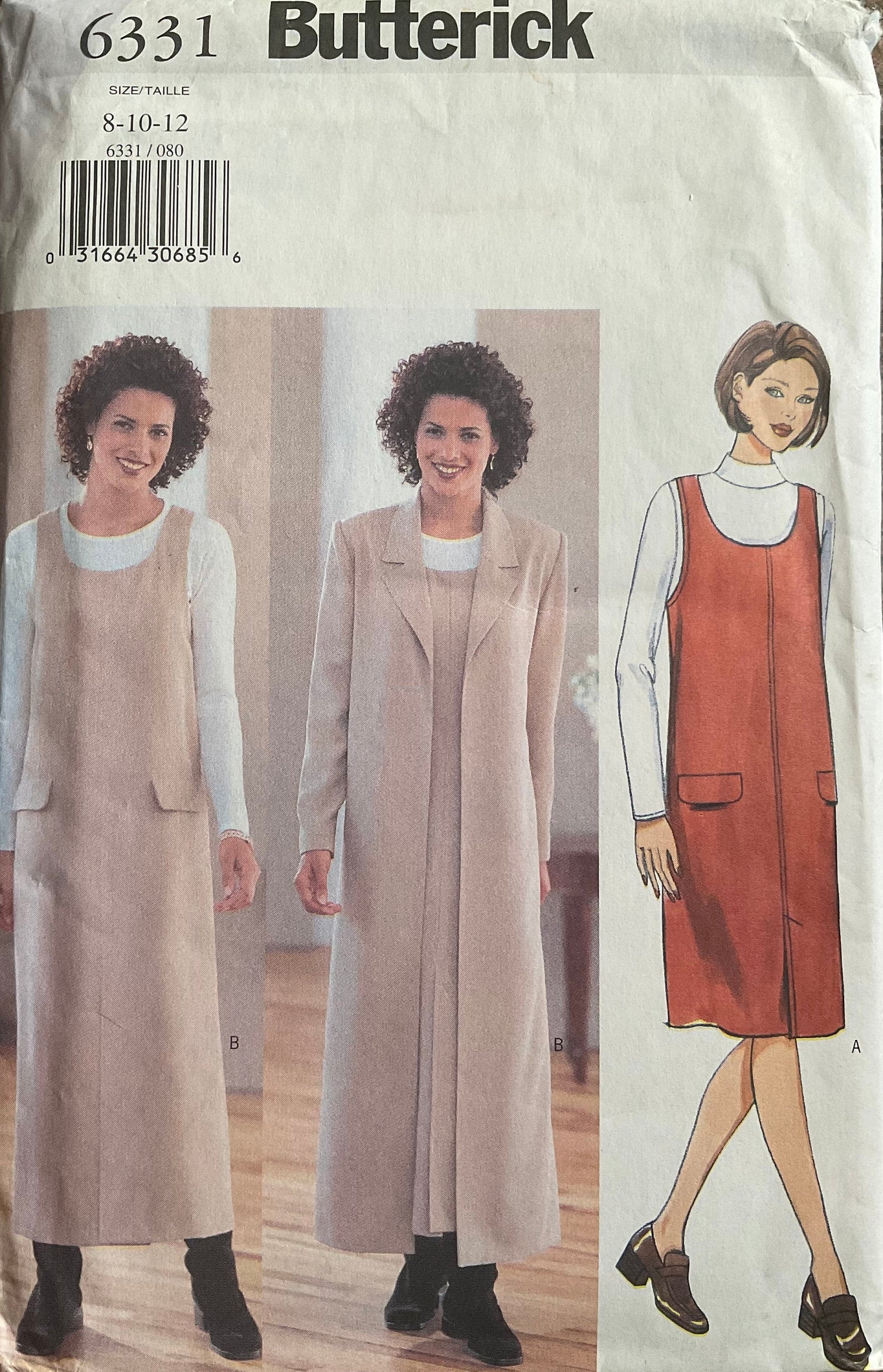 Butterick 6331 Sewing Pattern (Vintage) UNCUT