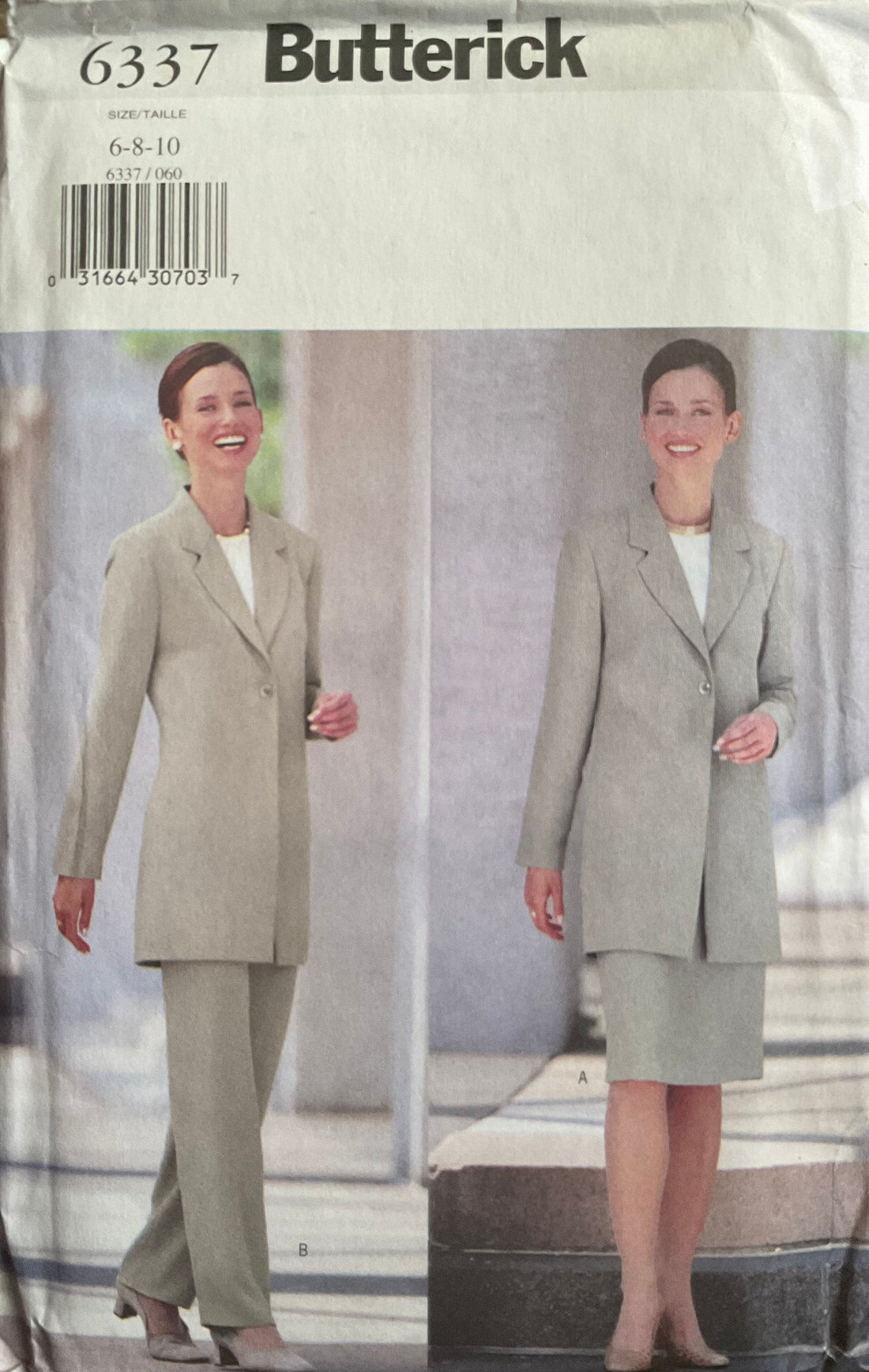 Butterick 6337 Sewing Pattern (Vintage) UNCUT