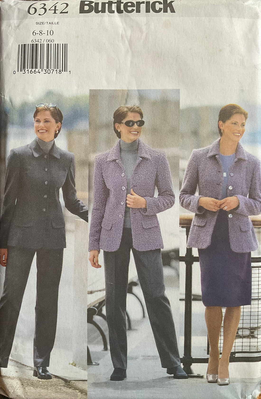 Butterick 6342 Sewing Pattern (Vintage) UNCUT