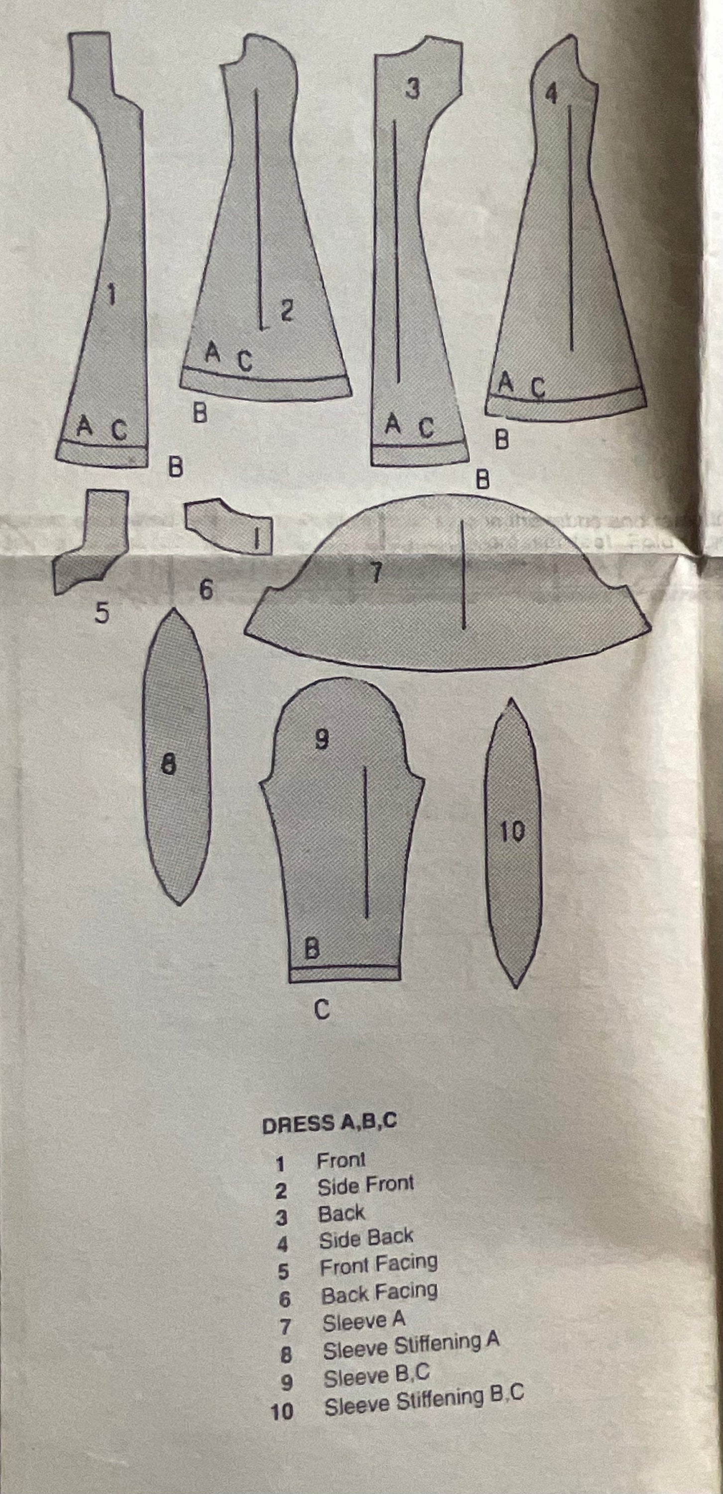 Butterick 6345 Sewing Pattern (Vintage) CUT