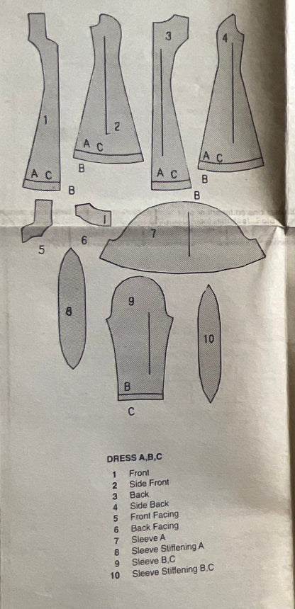 Butterick 6345 Sewing Pattern (Vintage) CUT