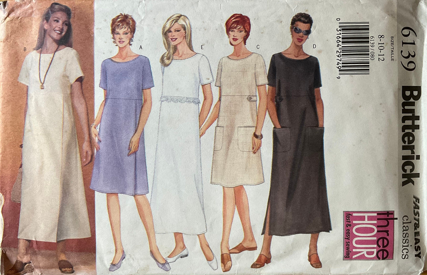 Butterick 6139 Sewing Pattern (Vintage) CUT