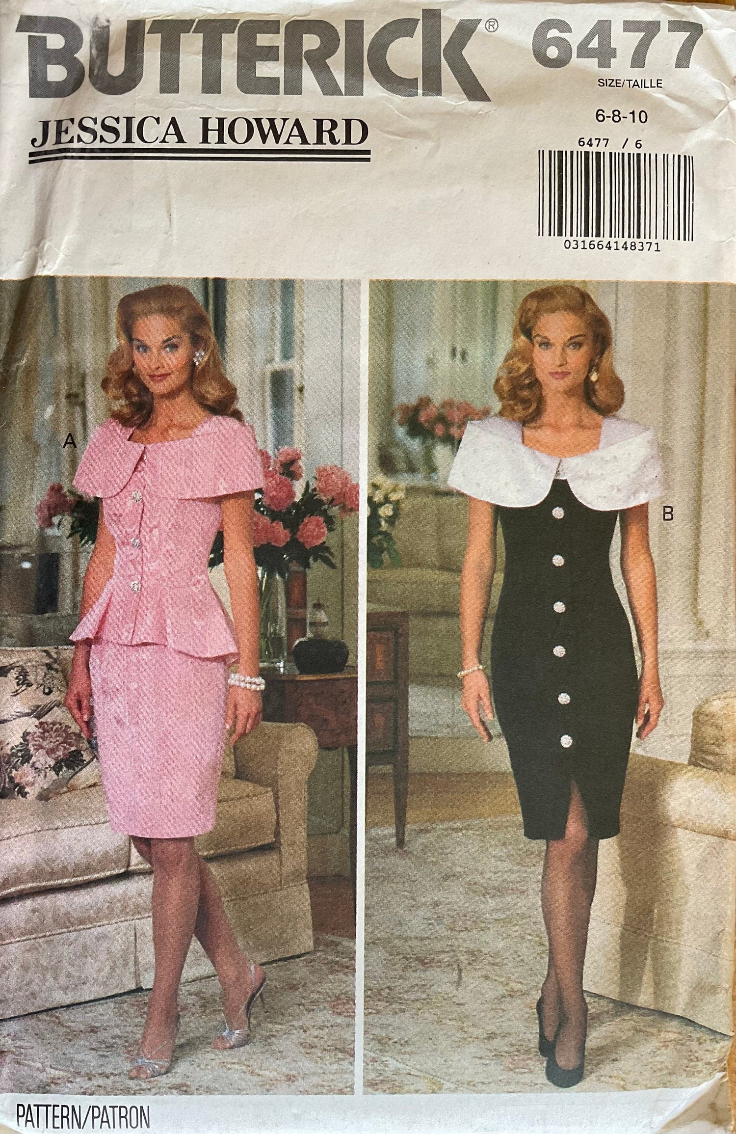 Butterick 6477 Sewing Pattern (Vintage) UNCUT