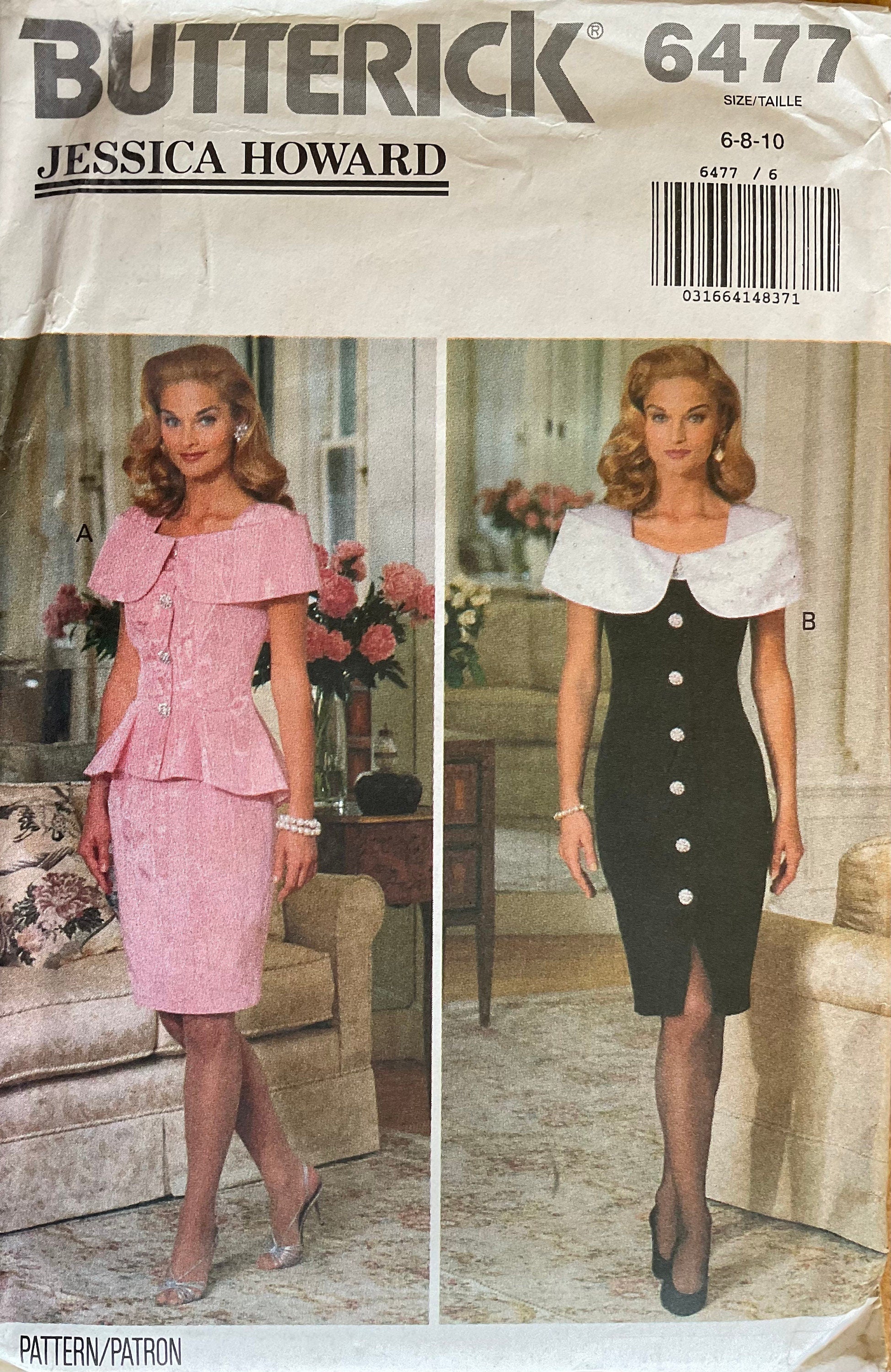Butterick 6477 Sewing Pattern (Vintage) UNCUT
