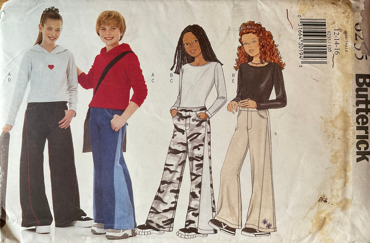 Butterick 6235 Sewing Pattern (Vintage) UNCUT