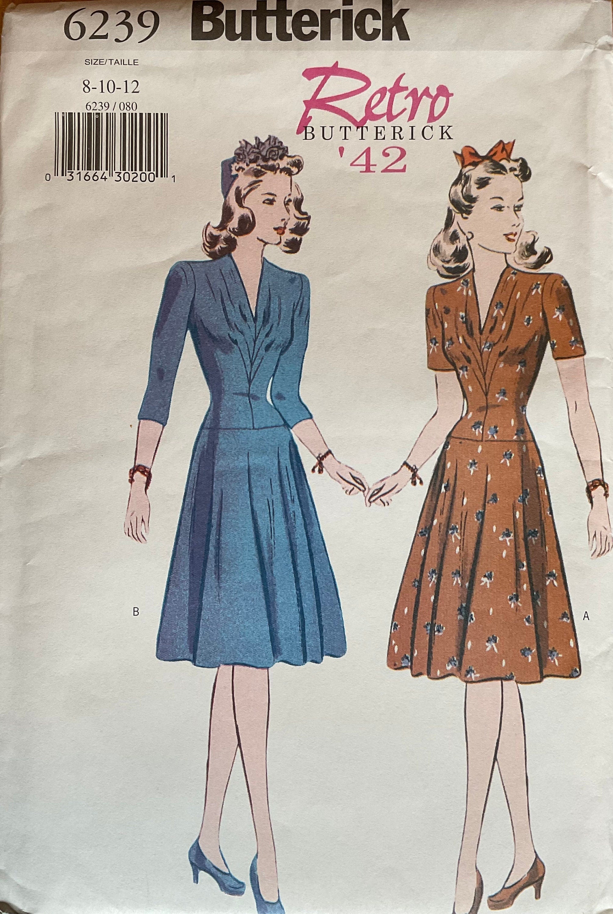 Butterick 6239 Sewing Pattern (Vintage) UNCUT