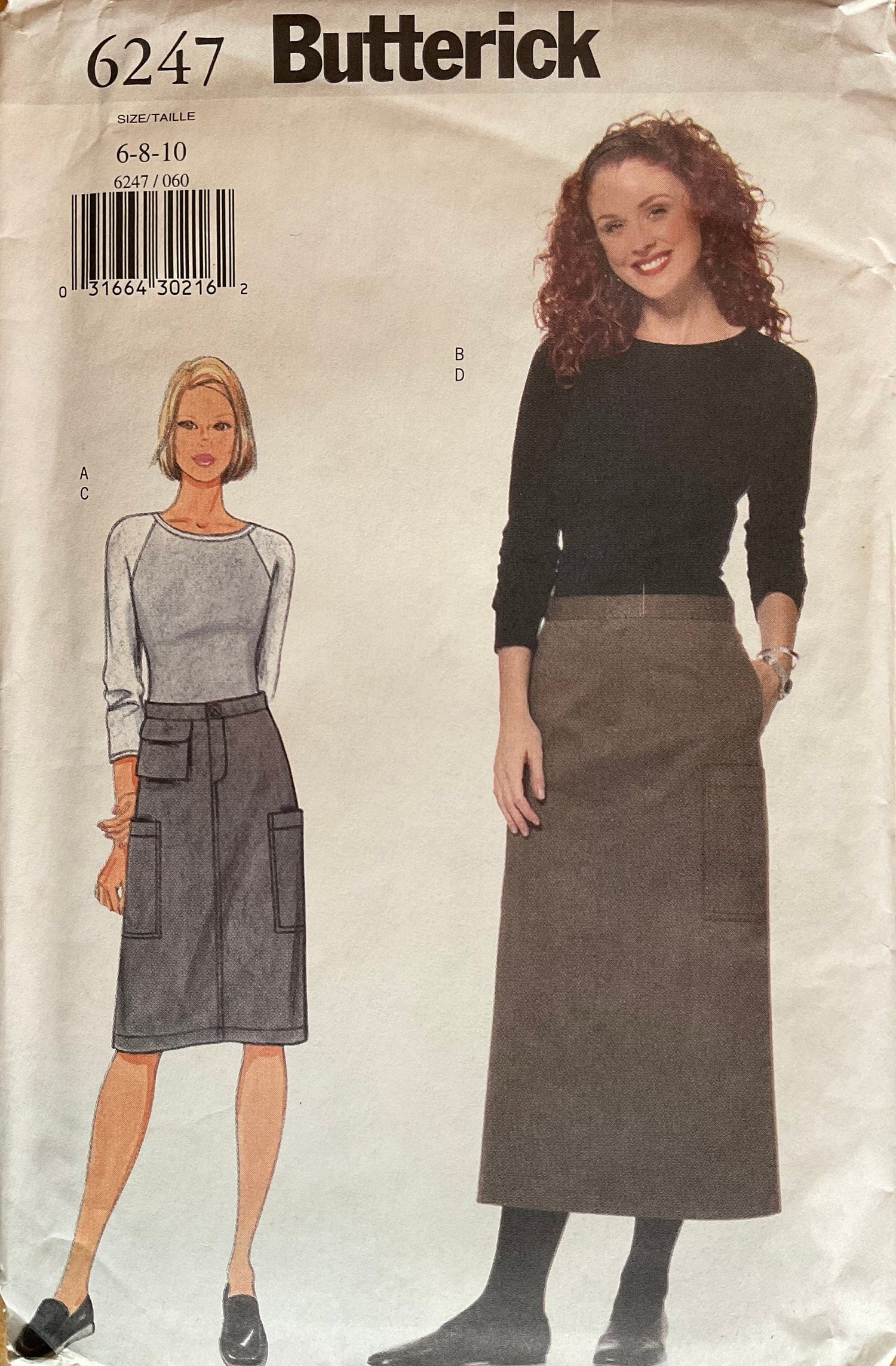 Butterick 6247 Sewing Pattern (Vintage) UNCUT