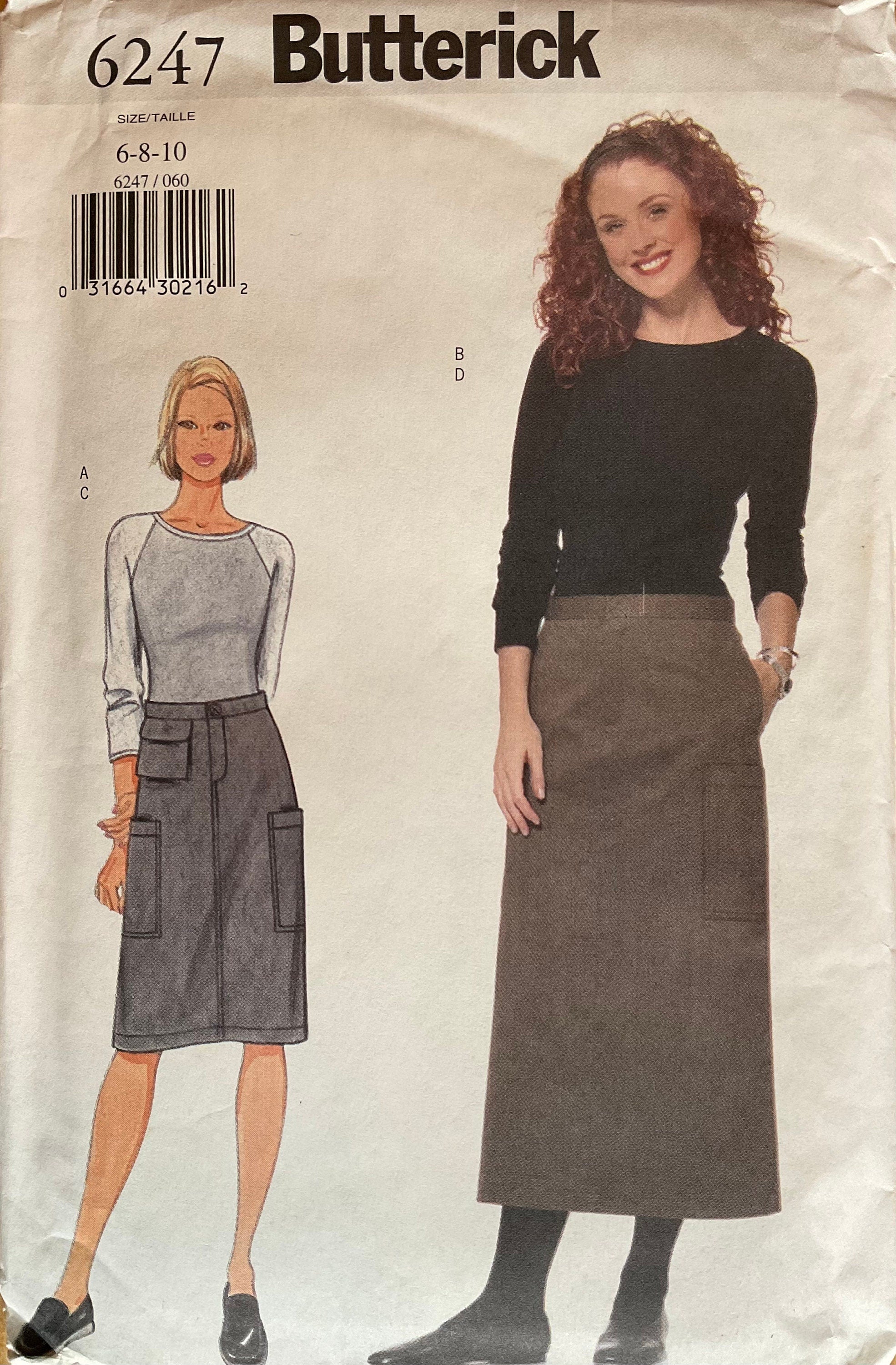 Butterick 6247 Sewing Pattern (Vintage) UNCUT