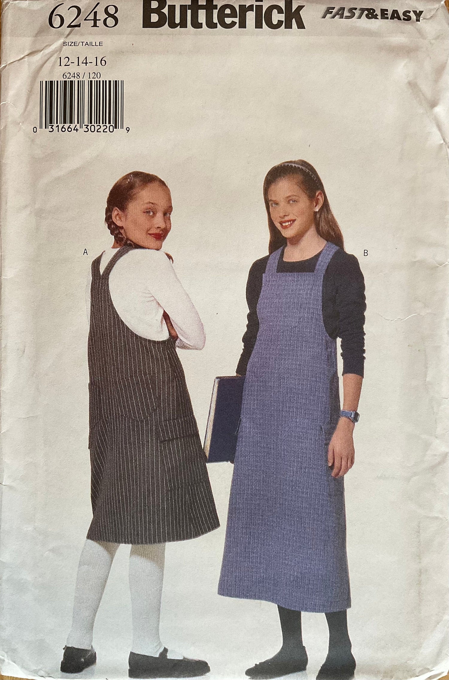 Butterick 6248 Sewing Pattern (Vintage) UNCUT