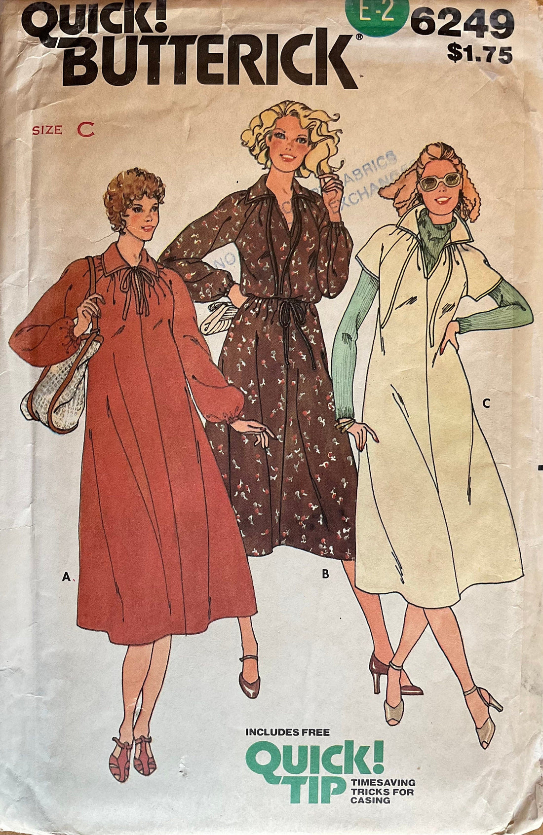 Butterick 6249 Sewing Pattern (Vintage) UNCUT