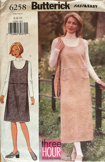 Butterick 6258 Sewing Pattern (Vintage) UNCUT
