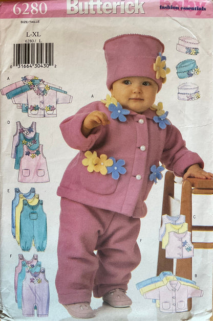 Butterick 6280 Sewing Pattern (Vintage) UNCUT/CUT